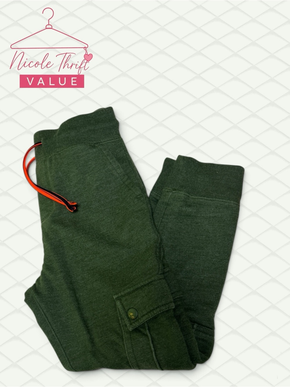 Crewcuts J.Crew Boys 7 Green Cargo Jogger Sweatpants | Value